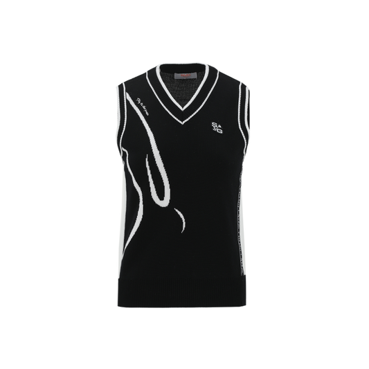 SVG High Quality Fleece Golf Vest Knitwear Athletic Top