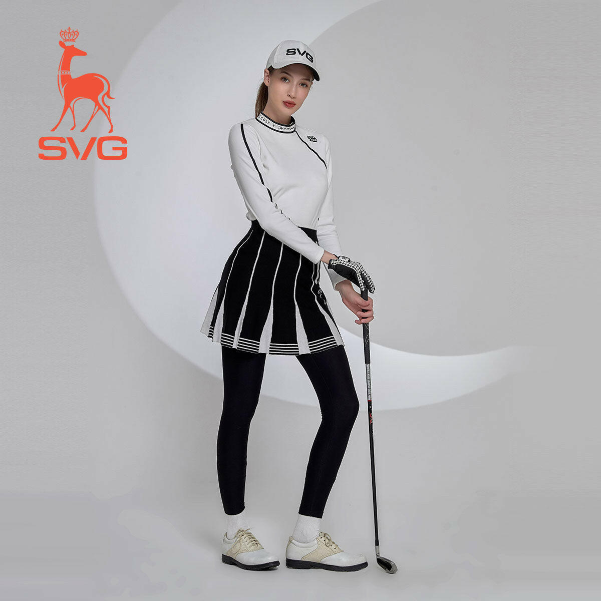 SVG Warm Fleece Golf Skort Leggings Athletic