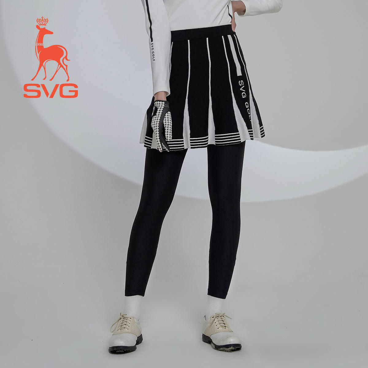 SVG Warm Fleece Golf Skort Leggings Athletic