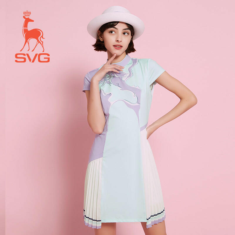 SVG Golf Dragonfly Cheongsam-Style Golf Dress