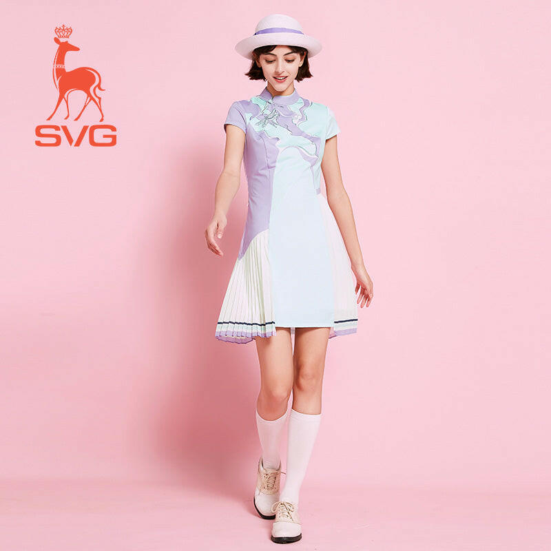 SVG Golf Dragonfly Cheongsam-Style Golf Dress