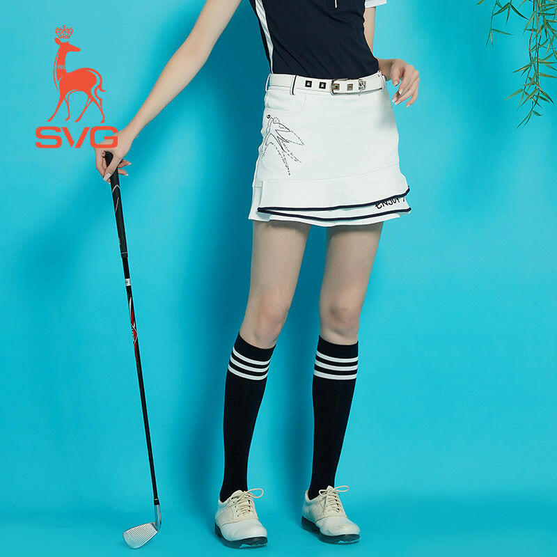 SVG Golf Contrast Ruffle Skirt