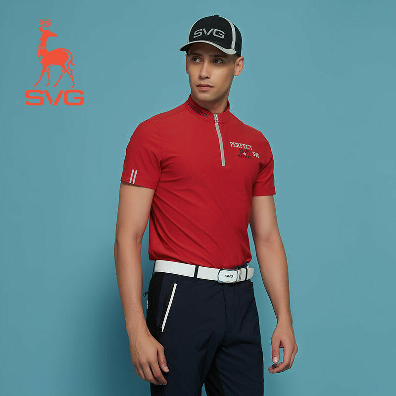 SVG Golf Men's Stand Collar Polo