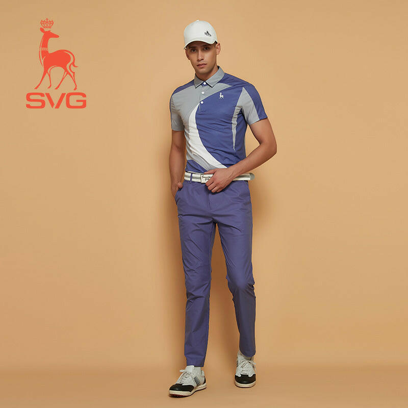 SVG Men's Color Block Polo Shirt