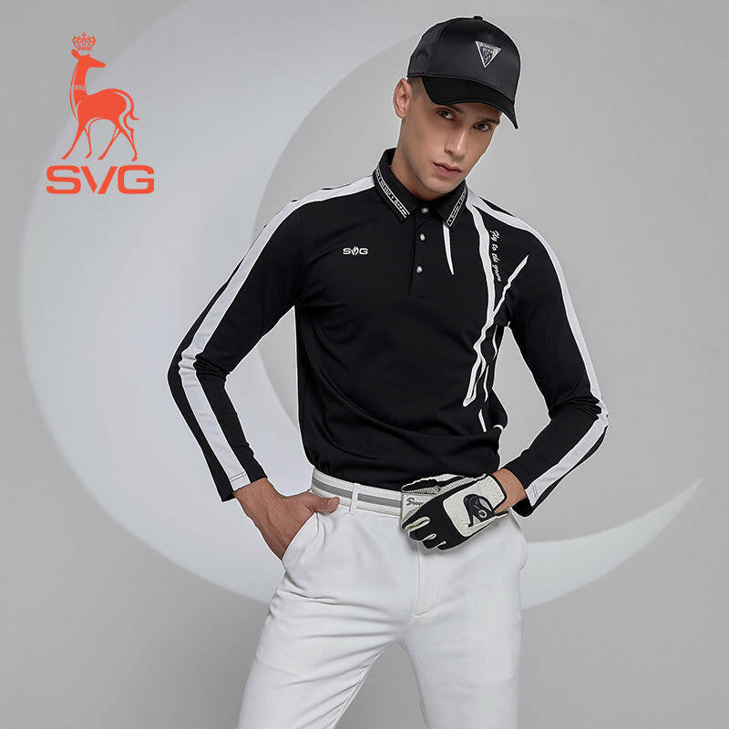 SVG Men's Long Sleeved Golf Shirt