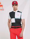 SVG Golf Checkerboard Color Block Polo