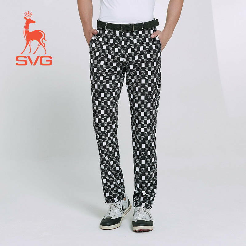 SVG Golf Plaid Printed Pants