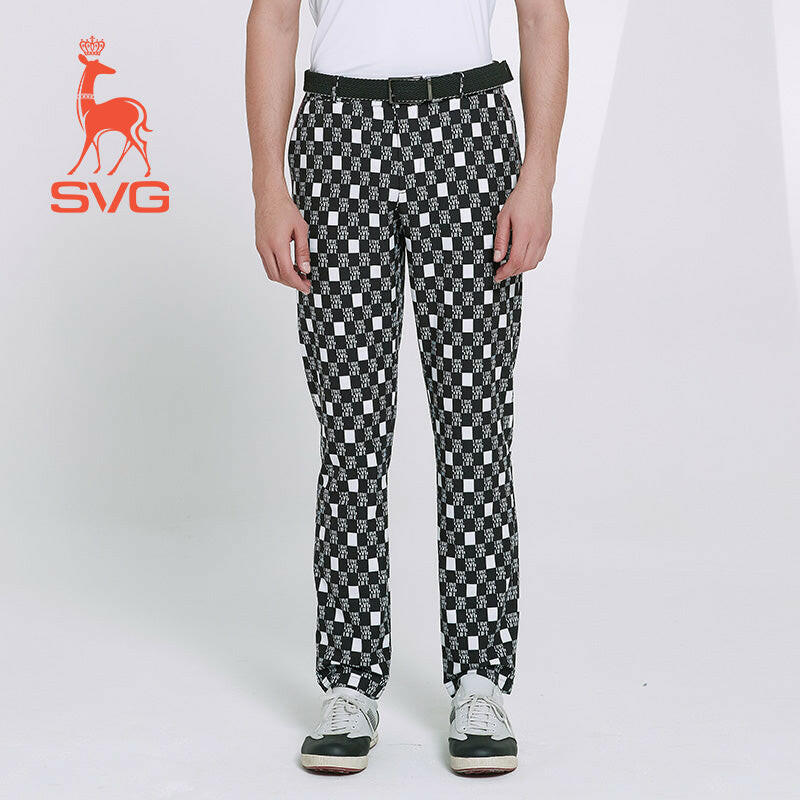 SVG Golf Plaid Printed Pants