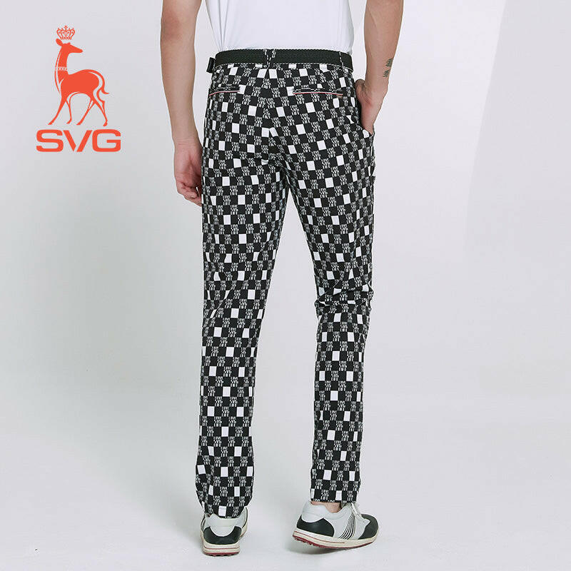 SVG Golf Plaid Printed Pants