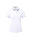 SVG Golf 23 SS Women White Embroidered Collar Short-sleeved Polo Shirt