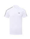 SVG Golf Men's White Plaid Printed Short-sleeved T-shirt