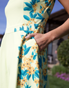 Sleeveless Stand Collar Dress
